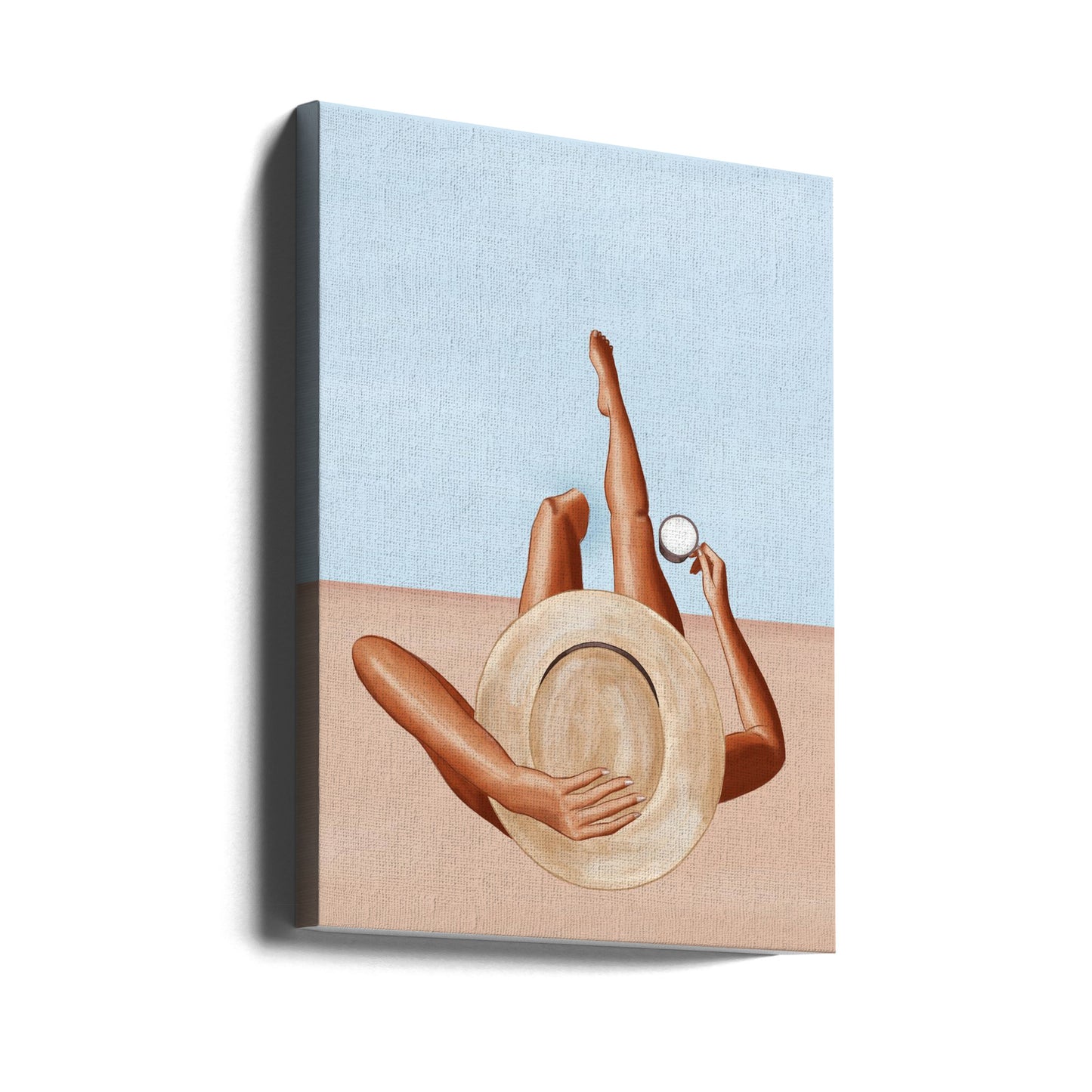 Flicka vid poolen | Canvas