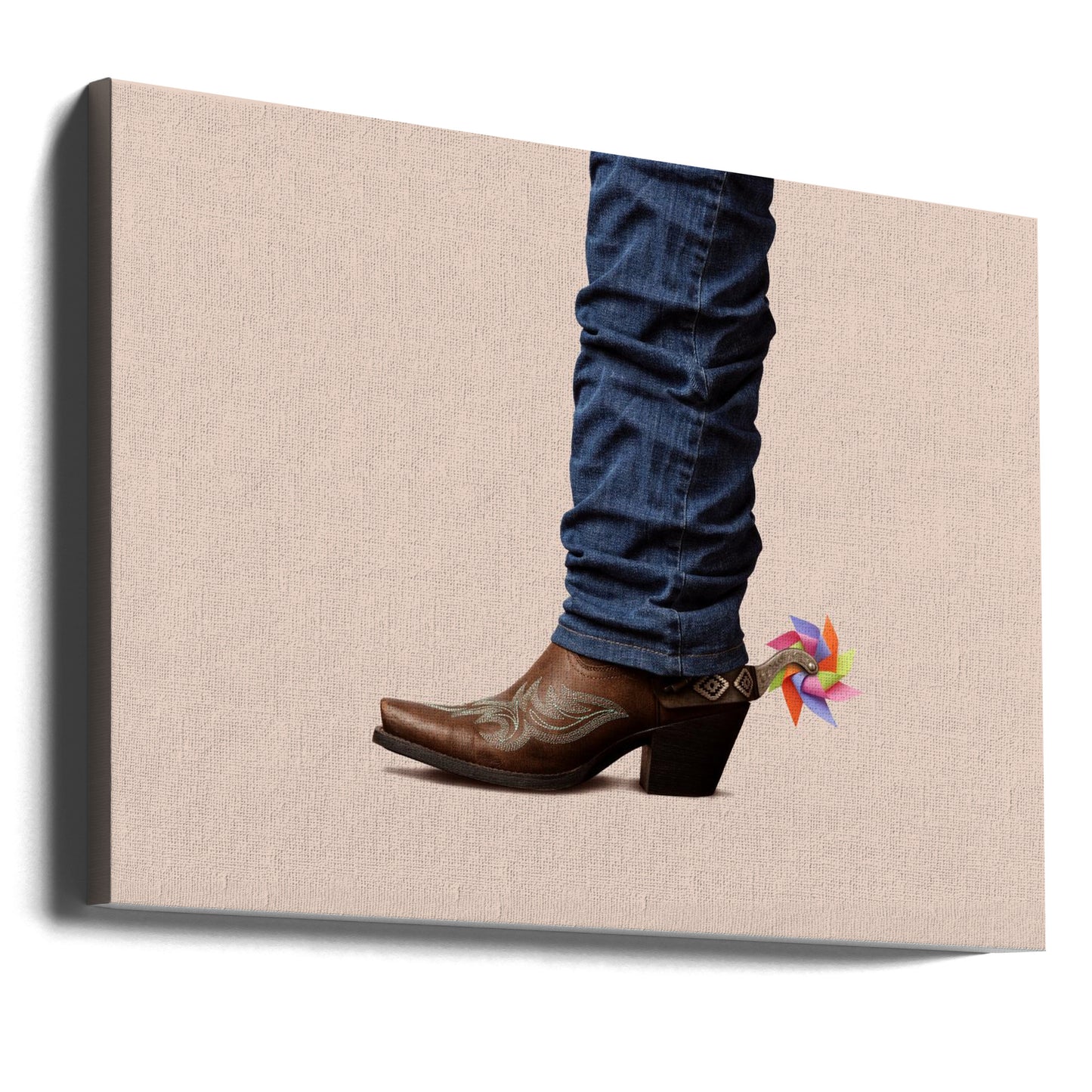 Nicht ernst gemeinter Cowboy | Leinwand-Bilder
