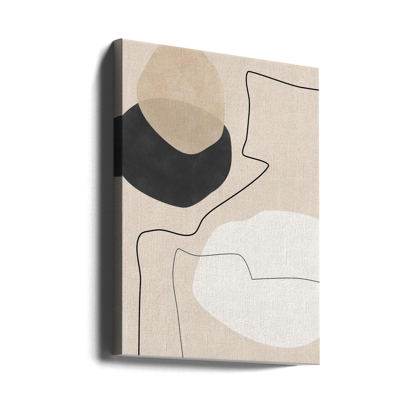 Peinture de formes et de lignes organiques | Tableaux sur Toile