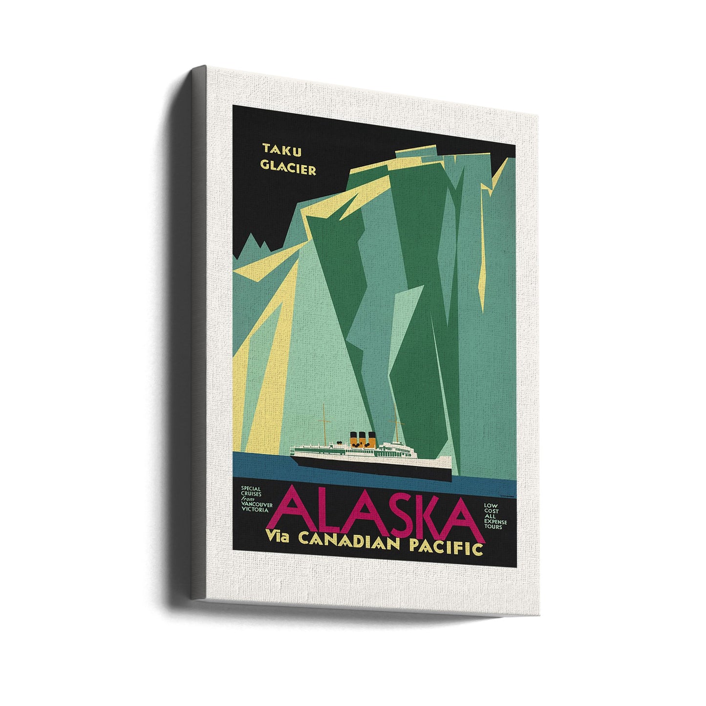 Alaska vía Canadian Pacific. Glaciar Taku | Impresiones en Lienzo