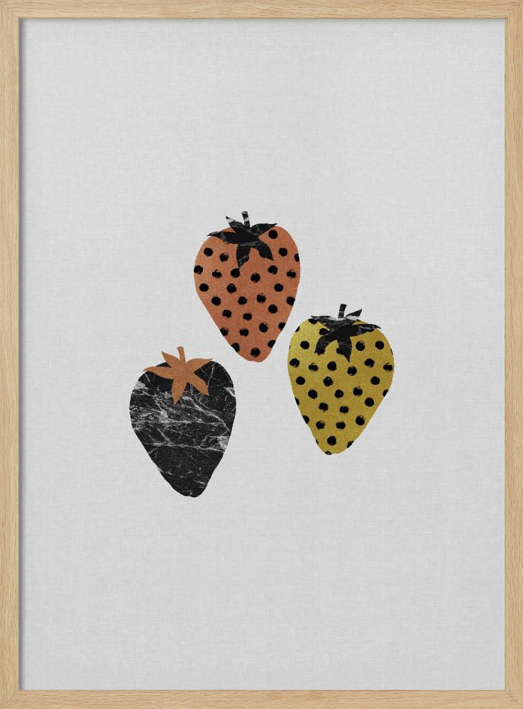 Scandi Strawberries | Poster