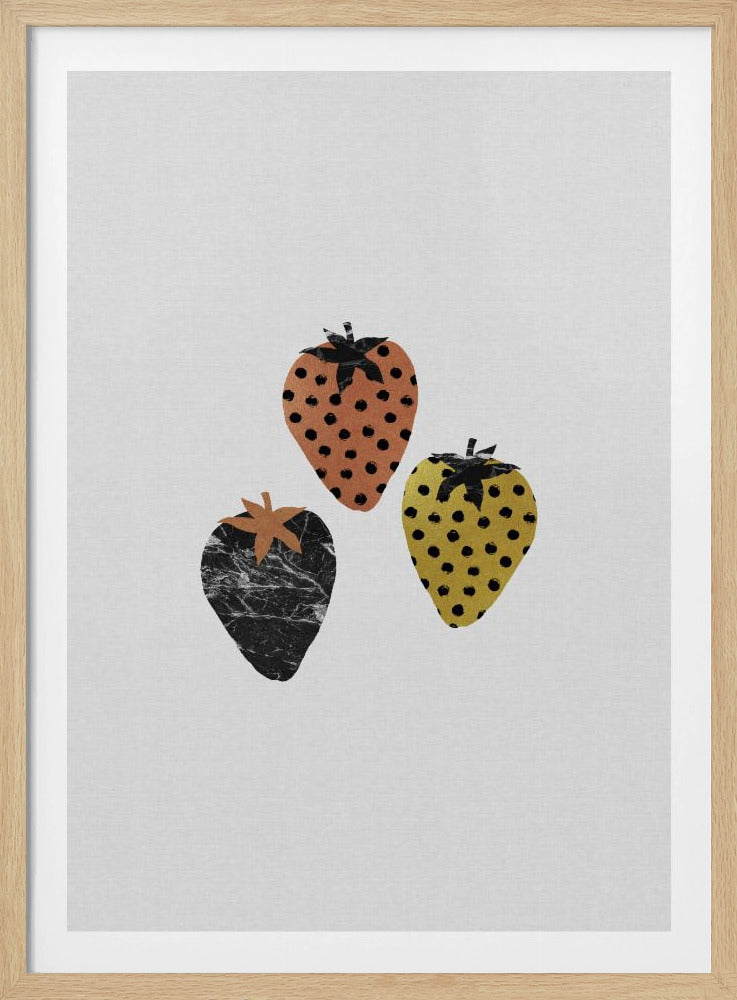 Scandi Strawberries | Poster