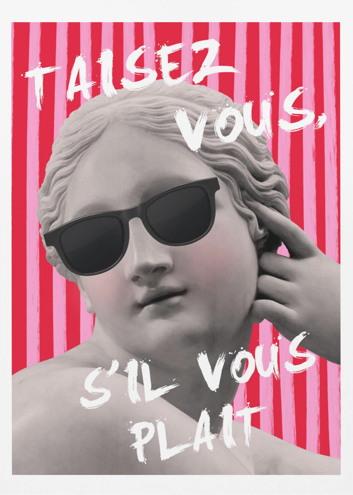 Rosa und rot gestreifte Venus | Poster