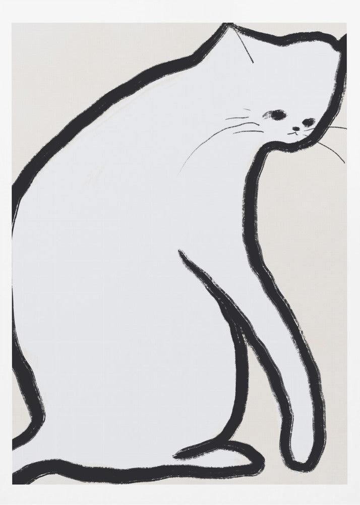 White cat | Poster