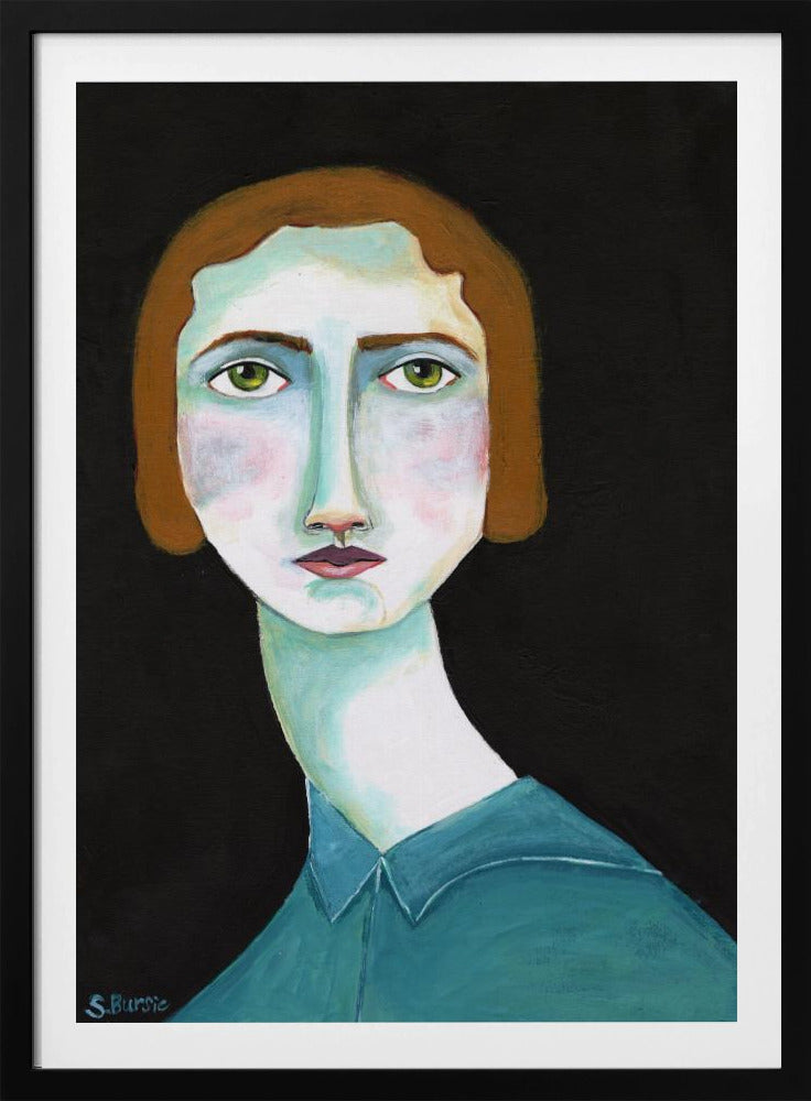 Vintage Dame schaut | Poster