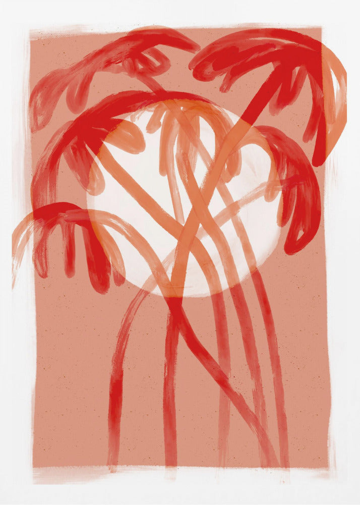 Crimson Palms | Poster
