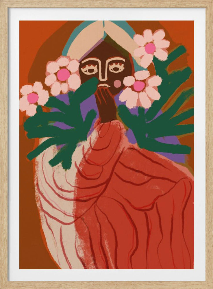 Shy Flower Girl | Poster