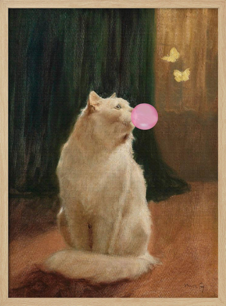 Bubble Gum and Cat | Poster