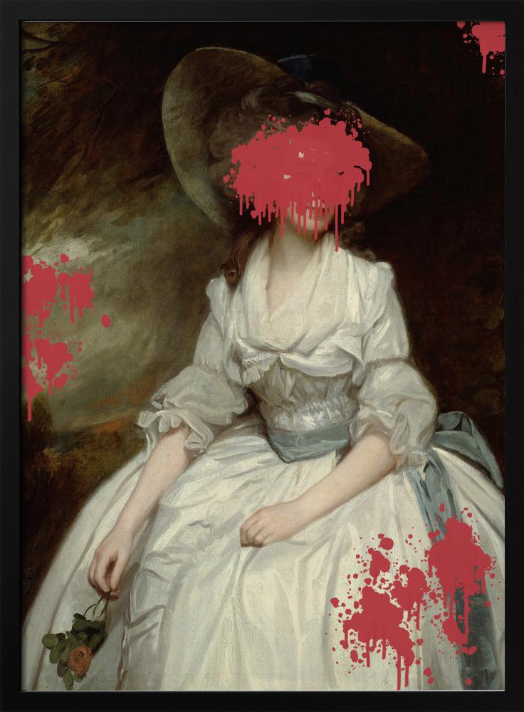 Renaissance Red Splash - Altered Art | Poster