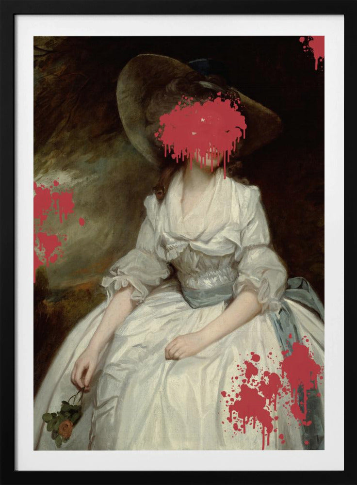 Renaissance Red Splash - Altered Art | Poster