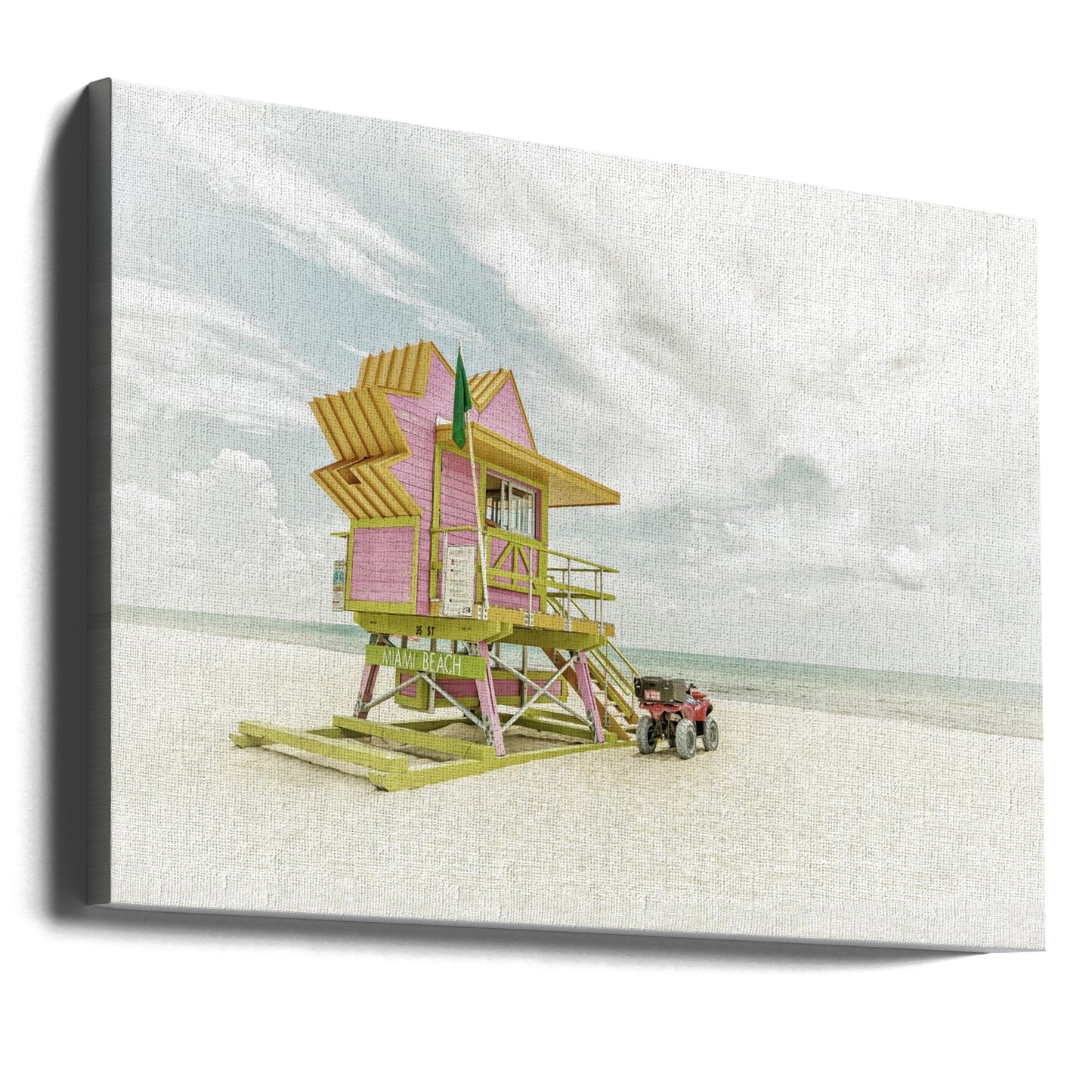 MIAMI BEACH Vintage Florida Flair | Canvas