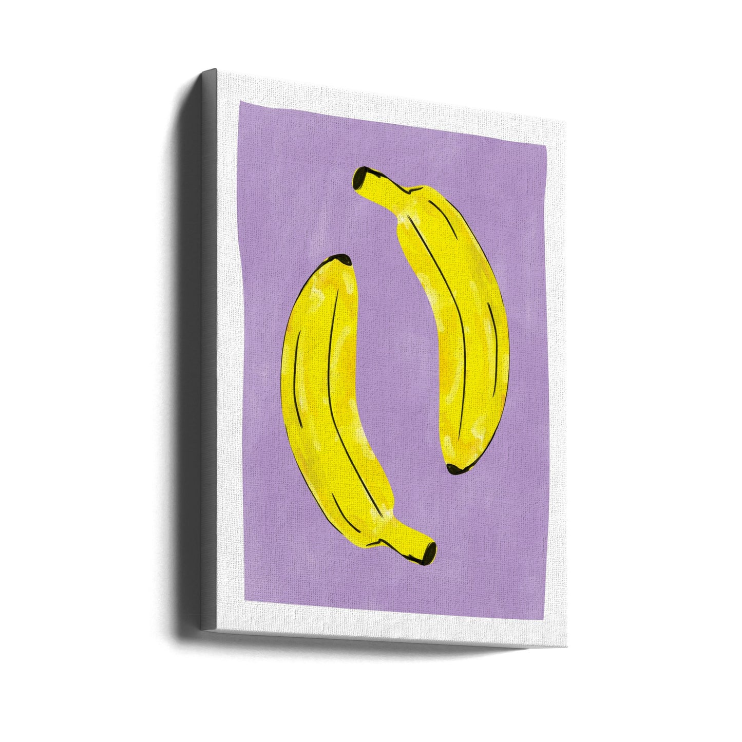 Two Vibrant Yellow Bananas | Canvas