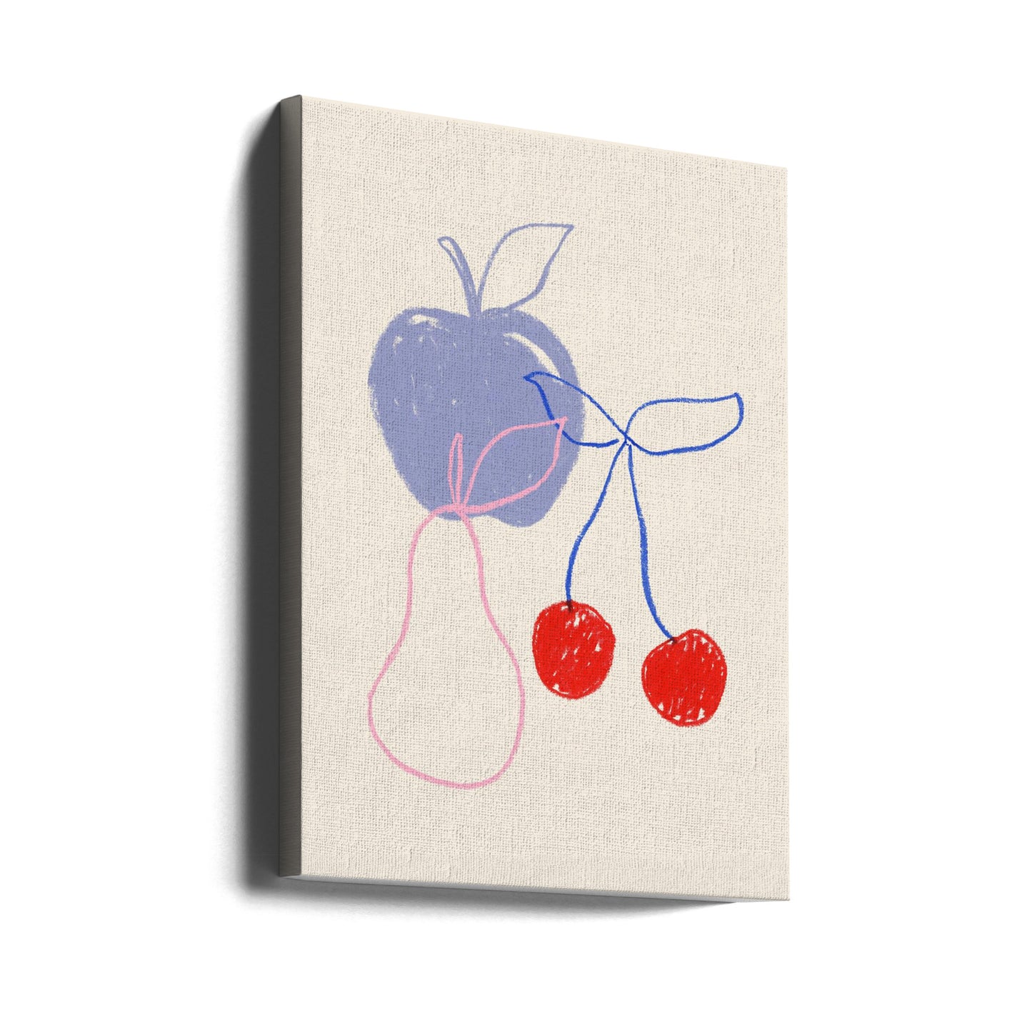Apple, Cherry and Pear | Canvas