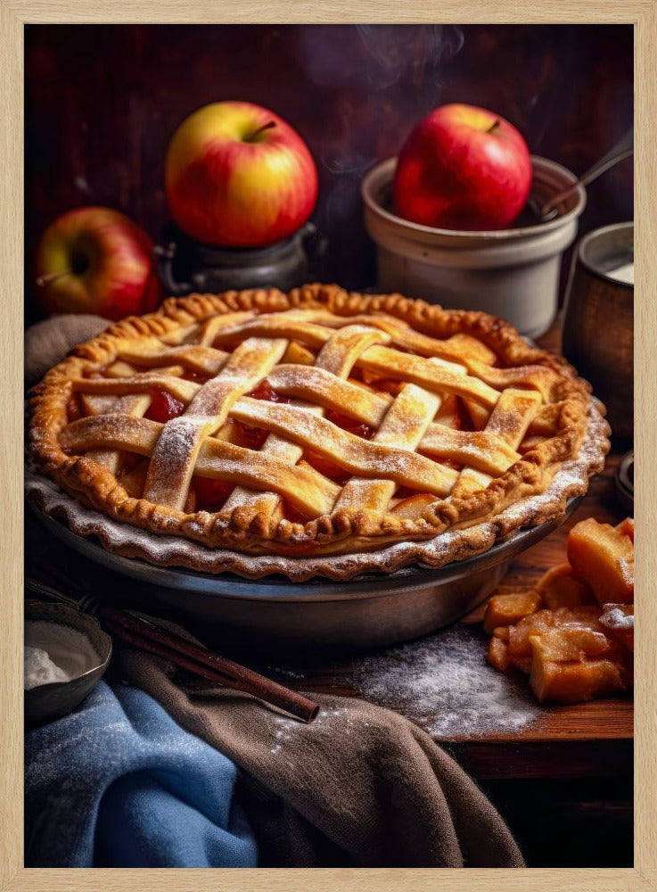 Apple Pie Cake food photography | Poster
