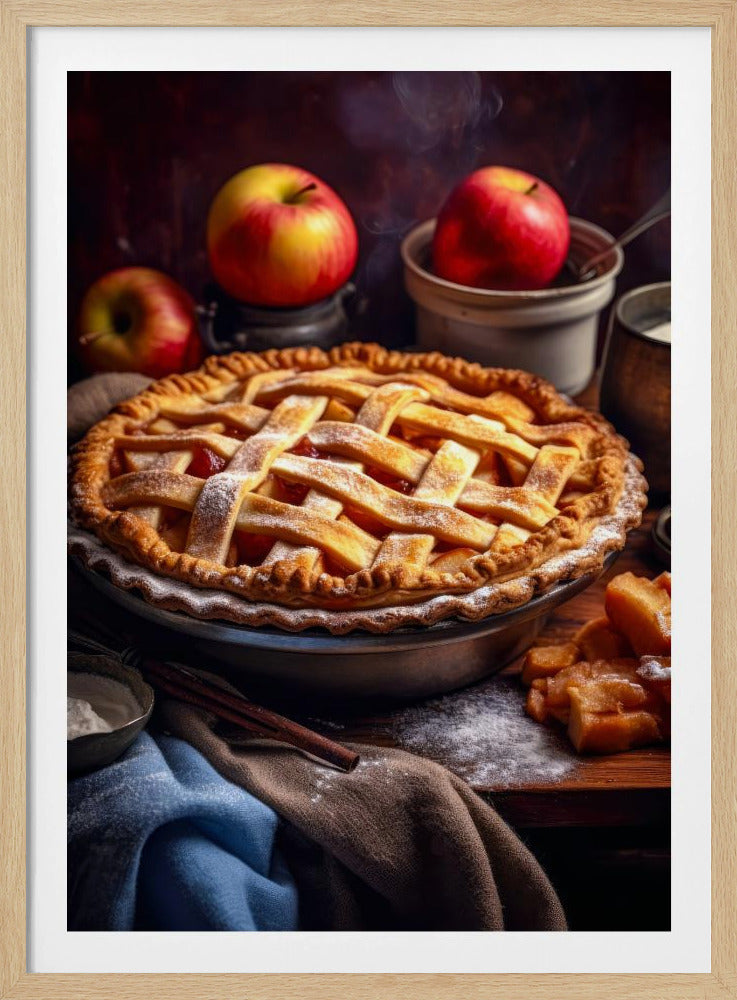 Apple Pie Cake food photography | Poster