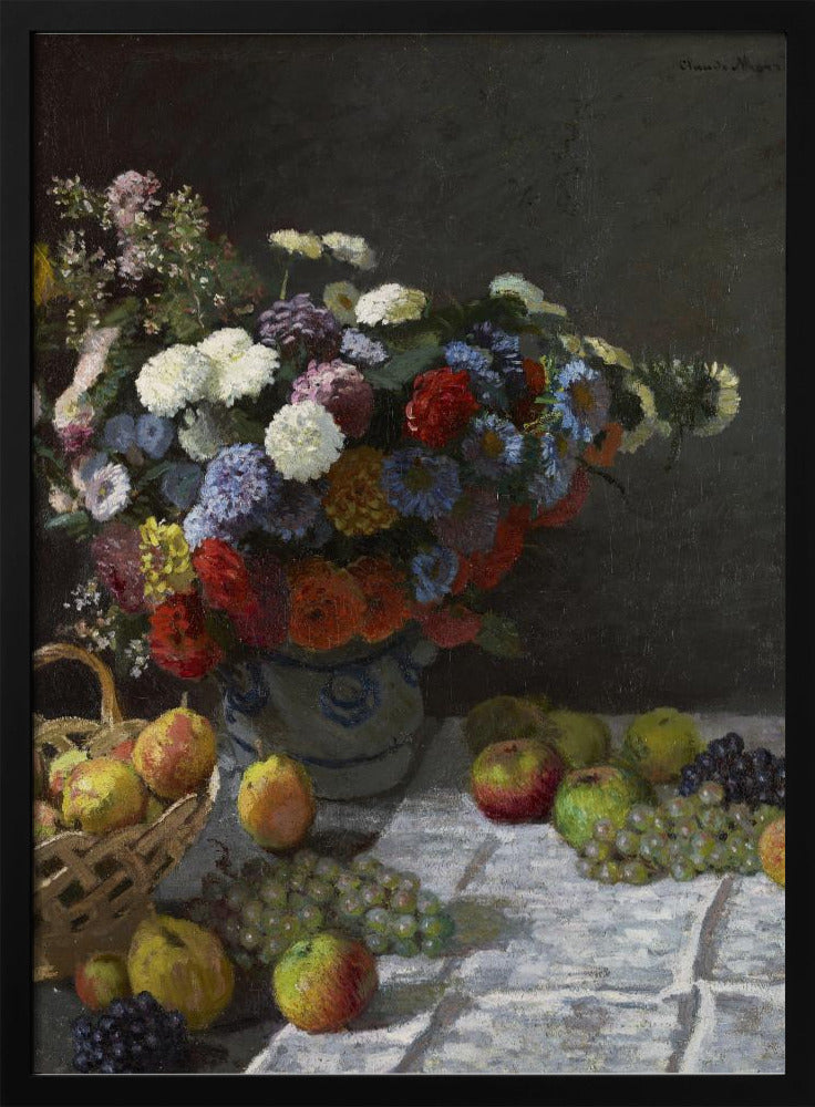 Still Life With Flowers and Fruit (1869) By Claude Monet | Poster