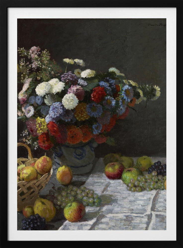 Still Life With Flowers and Fruit (1869) By Claude Monet | Poster