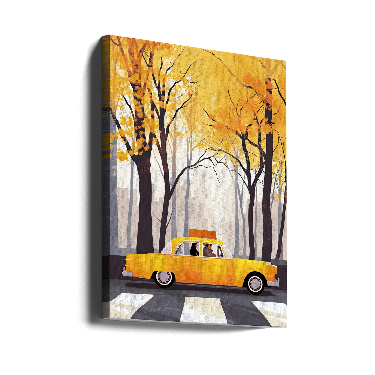 Pintura digital en acuarela de la ciudad de Nueva York (6) | Impresiones en Lienzo