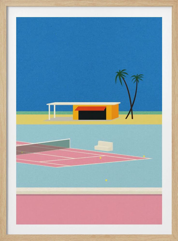Tennis By the Beach | Poster