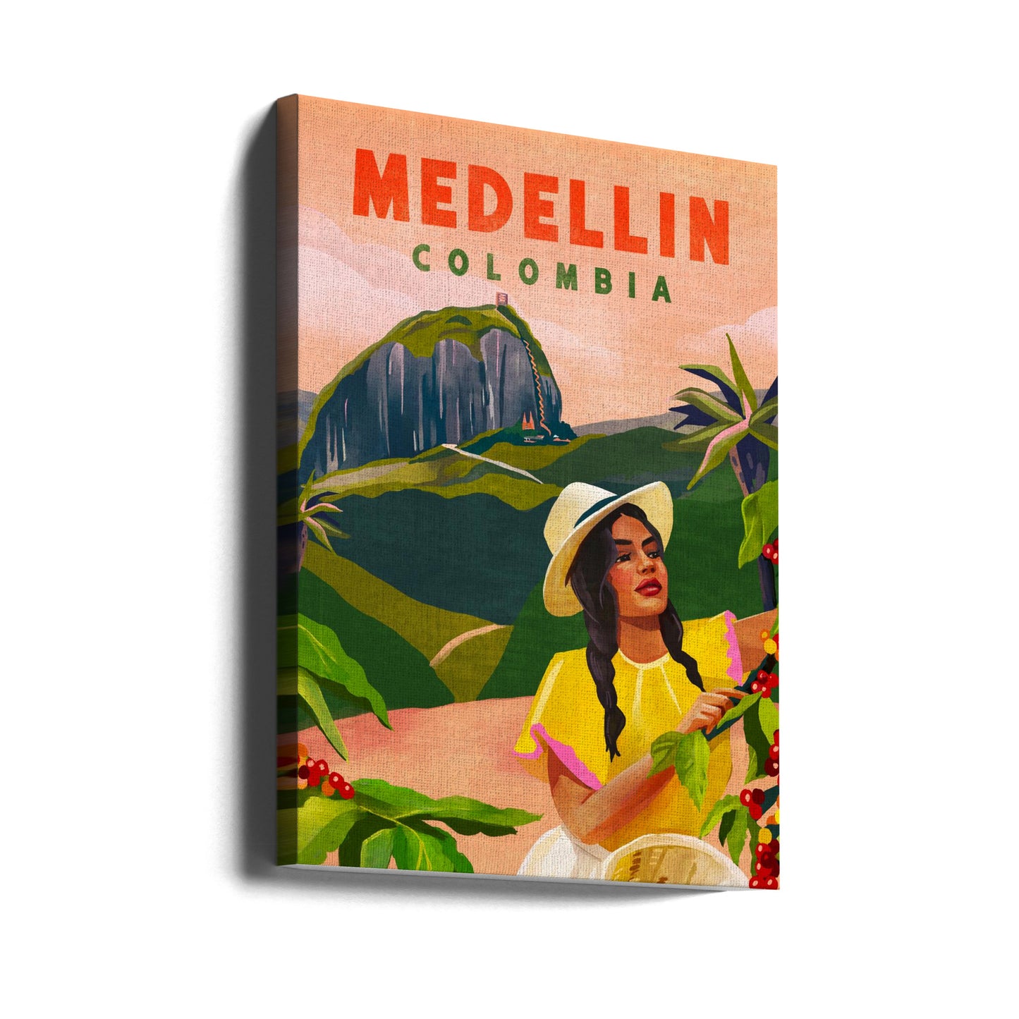 Medellin Kolumbia Podróż Plakaty - Wydruki Artystyczne | Wydruki na łótnie