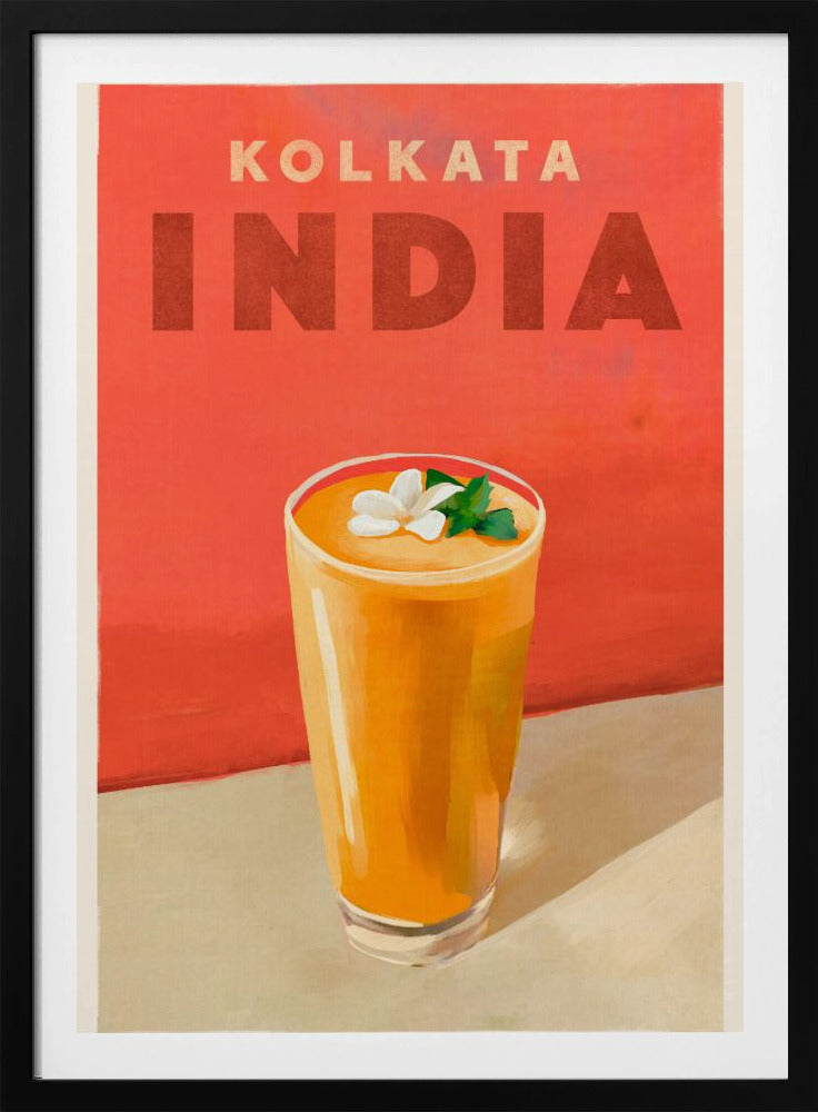 Travel Poster Cocktail Kolkata India | Poster