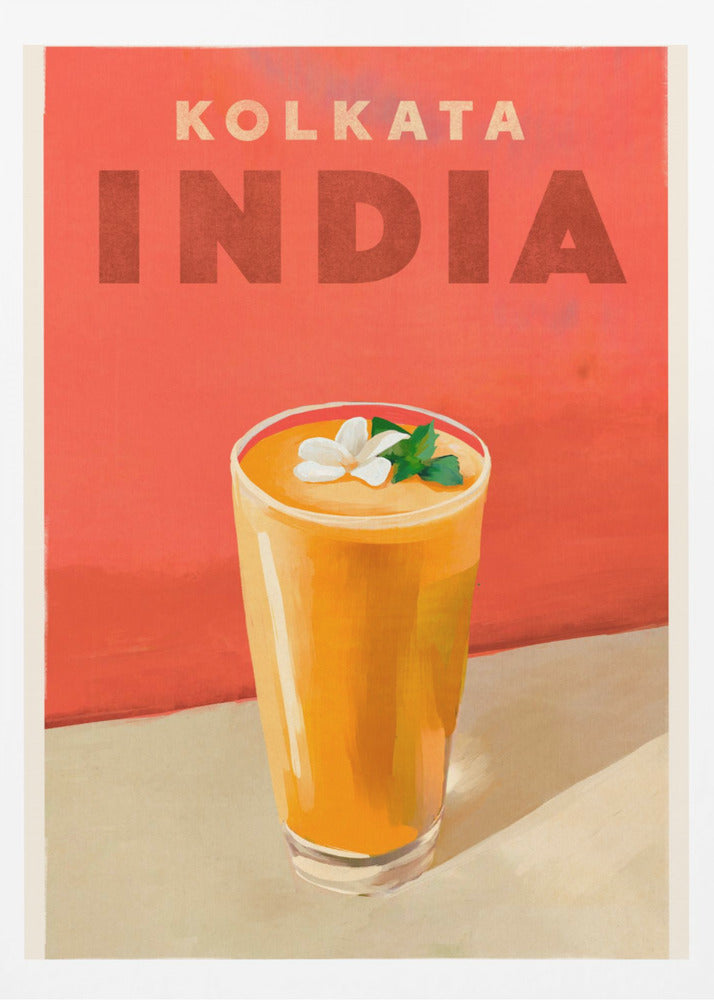 Travel Poster Cocktail Kolkata India | Poster