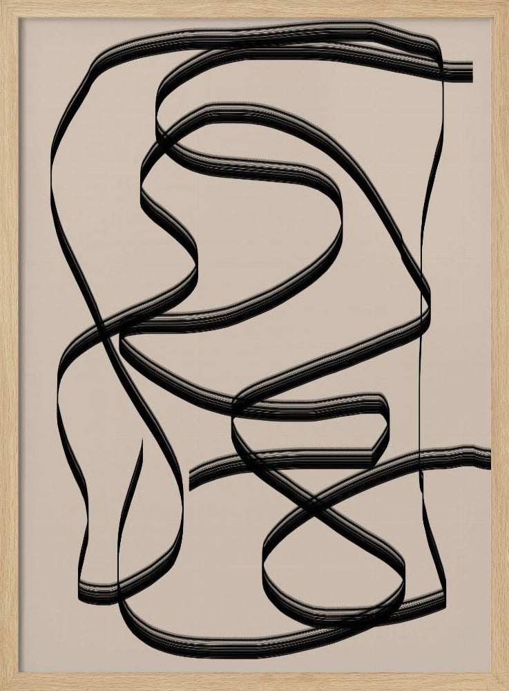 Flowing Lines Maze | Poster