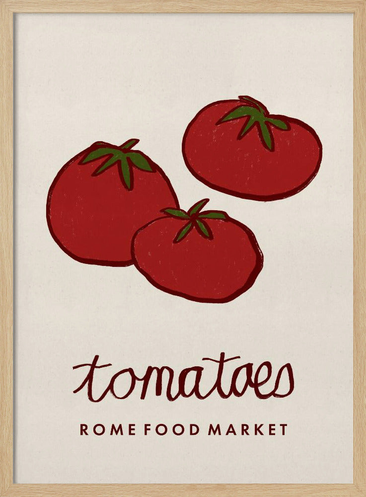 Matkonst - Tomater Roms matmarknad | Poster