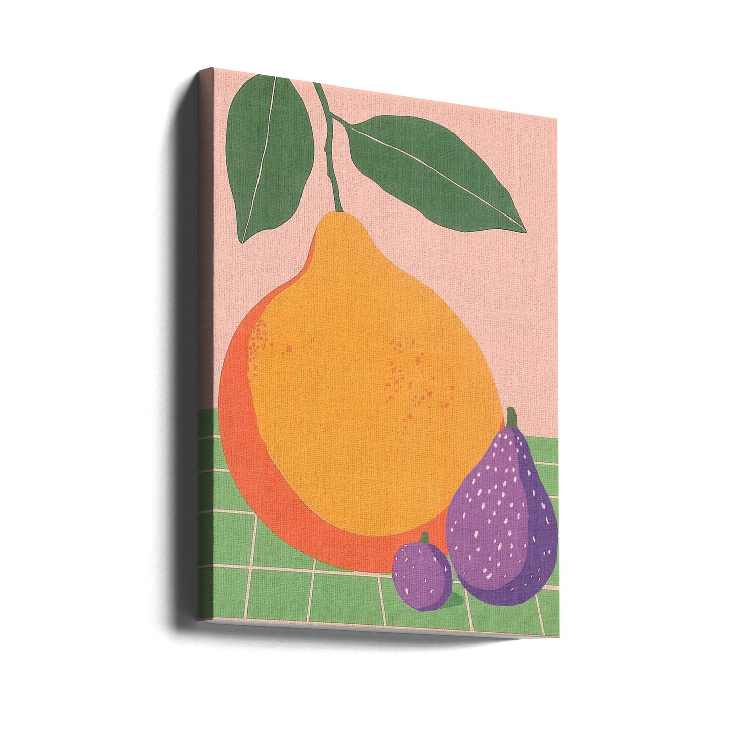 Fruit Illustration Pear and Figs | Canvas