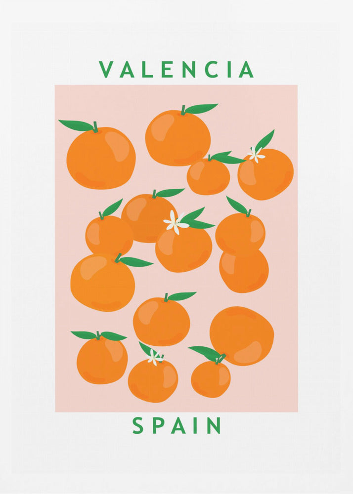 Flower Market Oranges | Poster