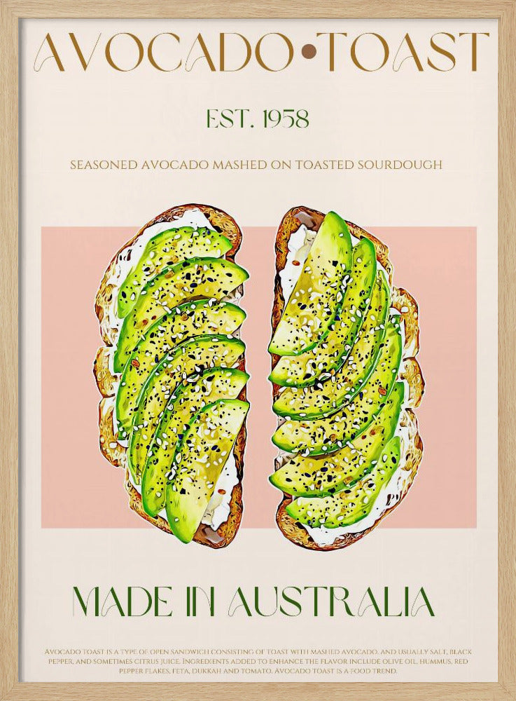 Rostad bröd med avokado | Poster