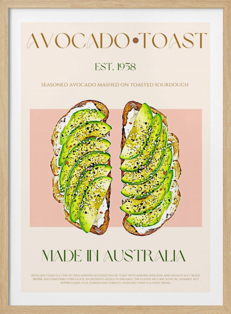 Rostad bröd med avokado | Poster