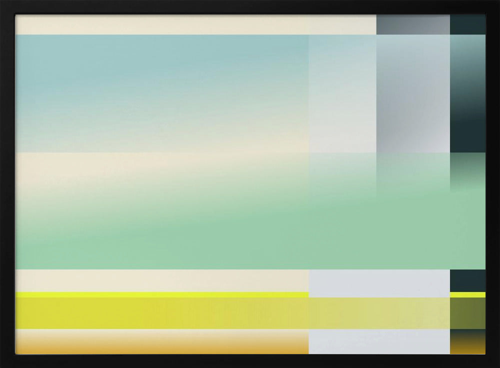 mellow anticipation modern bauhaus geomtric   mellow anticipation modern bauhaus geomtric horizontal format | Poster