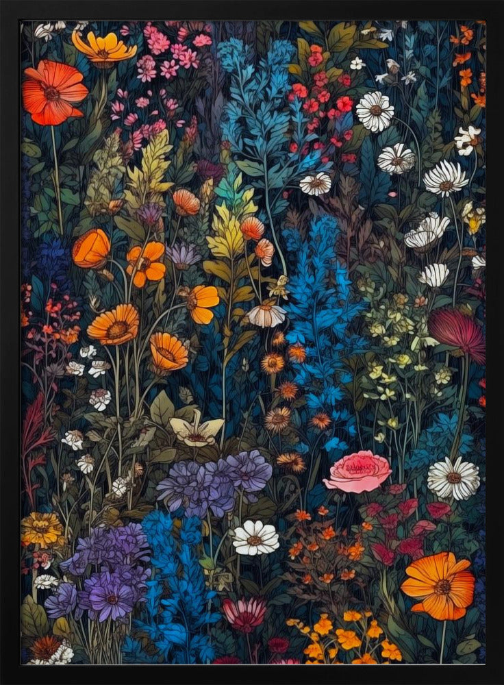 Wildflower Meadow Evergreen Flowers 93 | Poster