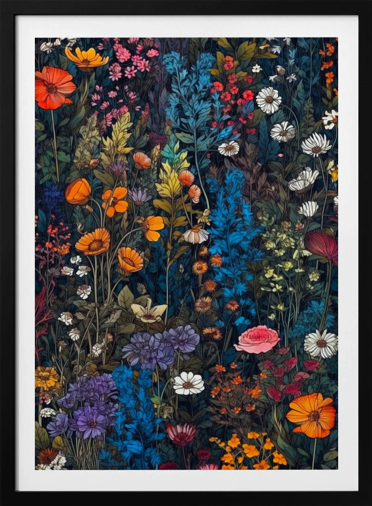 Wildflower Meadow Evergreen Flowers 93 | Poster