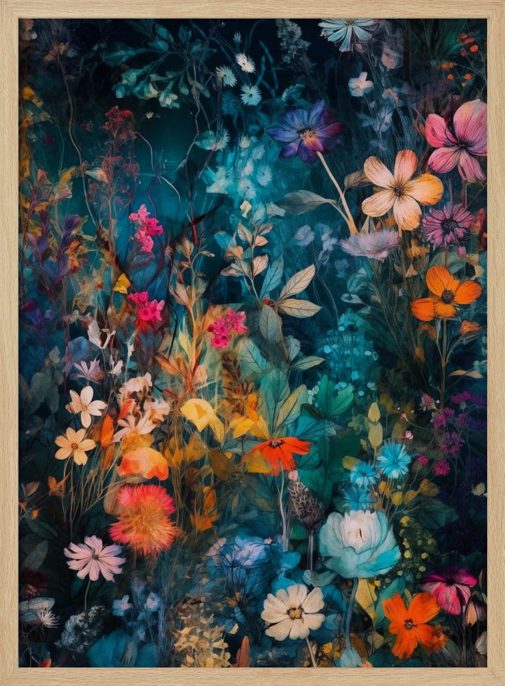 Wildflower Meadow Evergreen Flowers | Poster