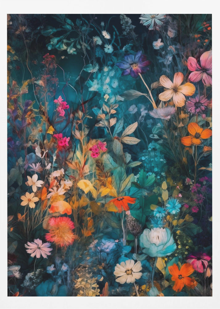 Wildflower Meadow Evergreen Flowers | Poster