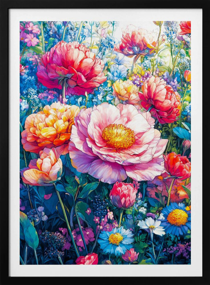 Wildflower Meadow Evergreen Flowers | Poster