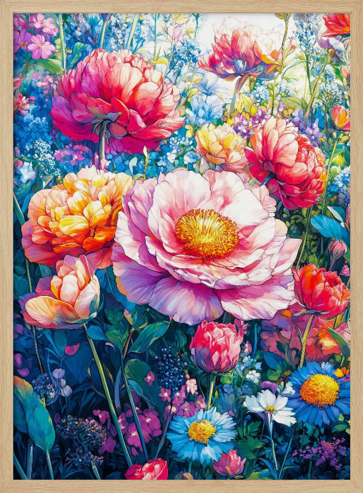 Wildflower Meadow Evergreen Flowers | Poster