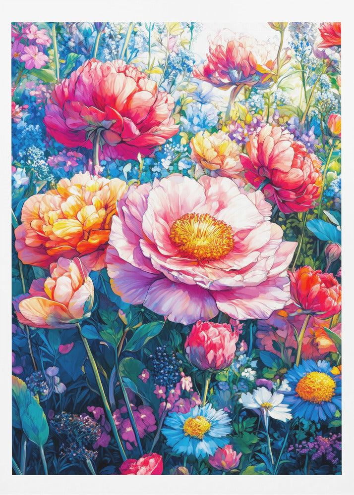 Wildflower Meadow Evergreen Flowers | Poster