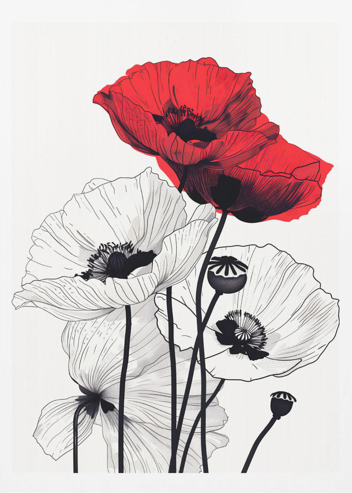 Evergreen Graphic Floral | Poster