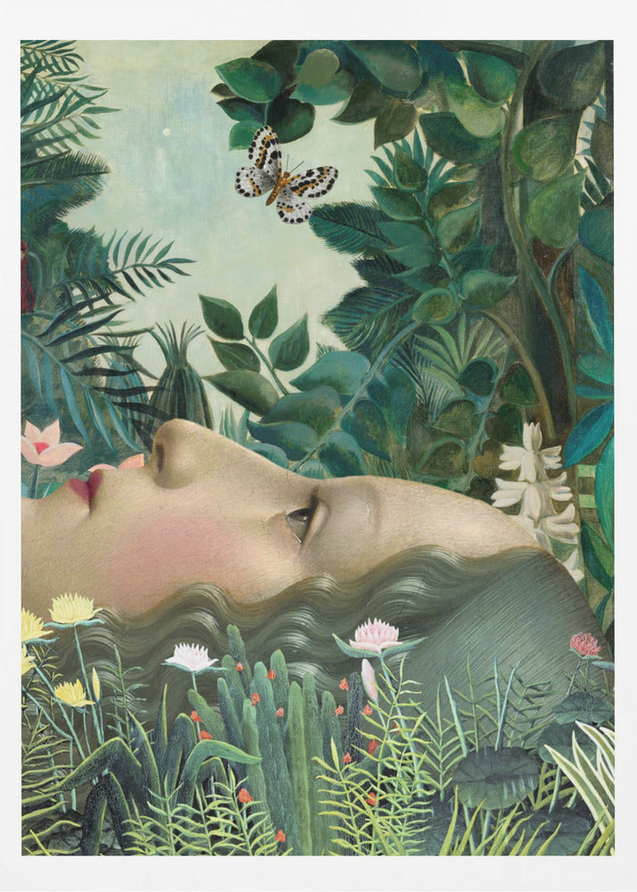 Giovanna In Tropical Garden | Poster