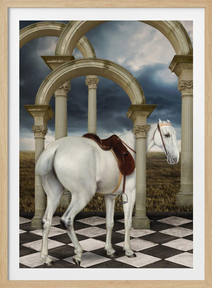 Der graue Jäger einer Dame | Poster