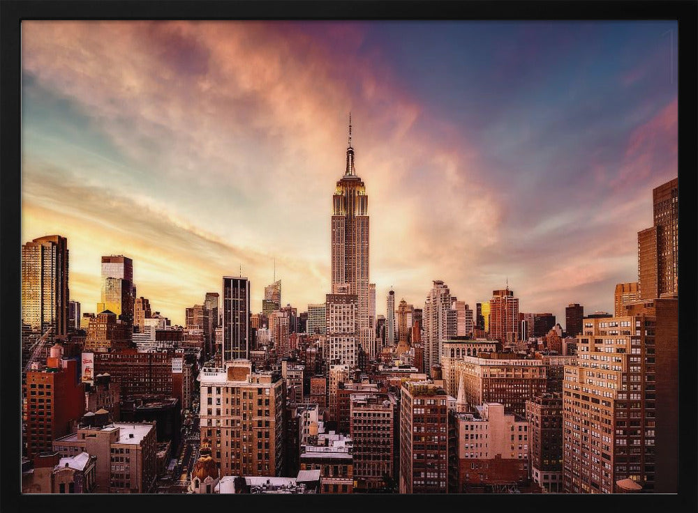 Solnedgang i Midtown | Plakater - Kunsttryk