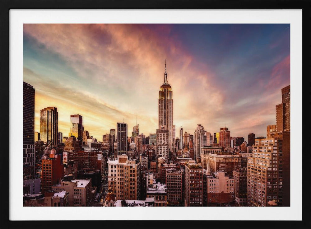 Solnedgang i Midtown | Plakater - Kunsttryk