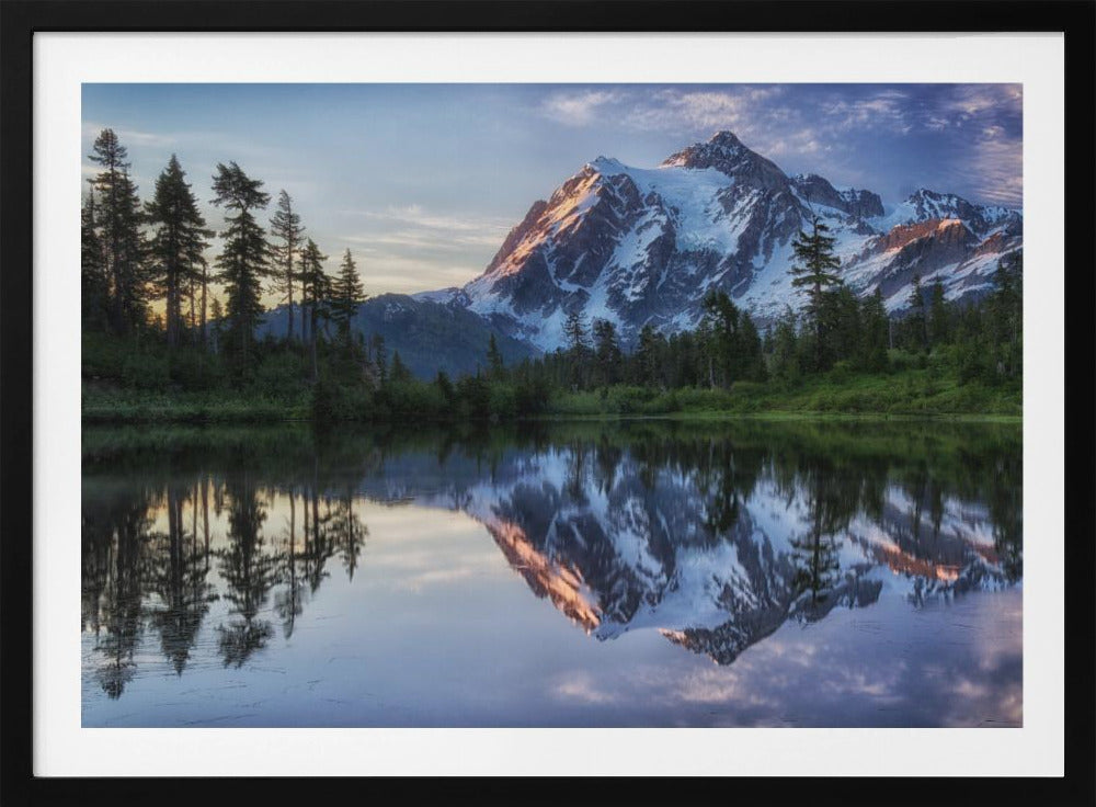 Sonnenaufgang auf dem Berg Shuksan | Poster - Kunstdruck