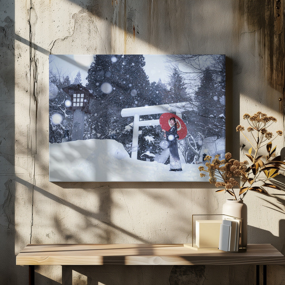 Vinterhelgedom i Japan | Canvas