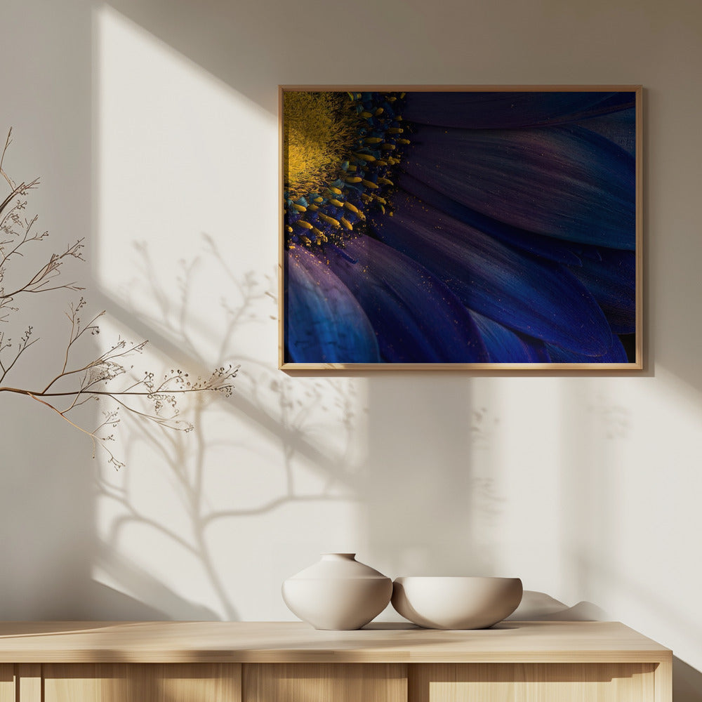 Blaue Strahlen | Poster - Kunstdruck