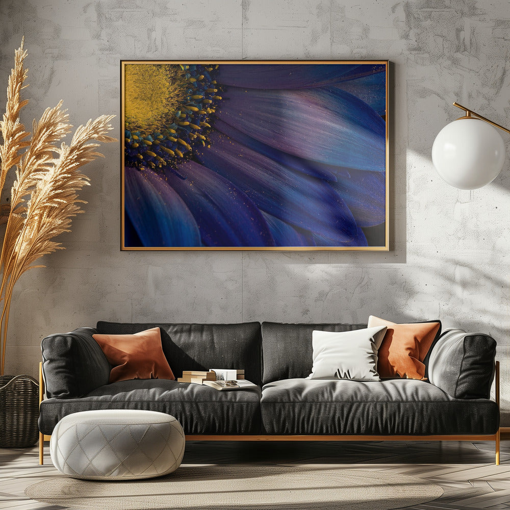 Blaue Strahlen | Poster - Kunstdruck