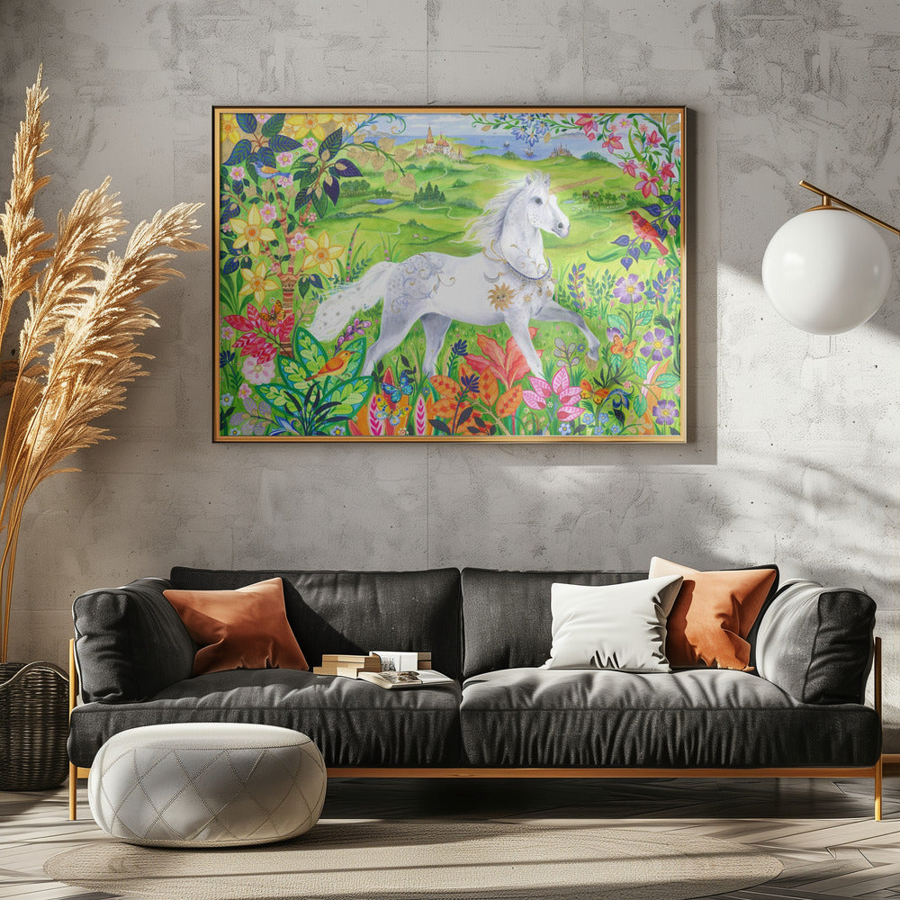 Majestic White Horse | Poster